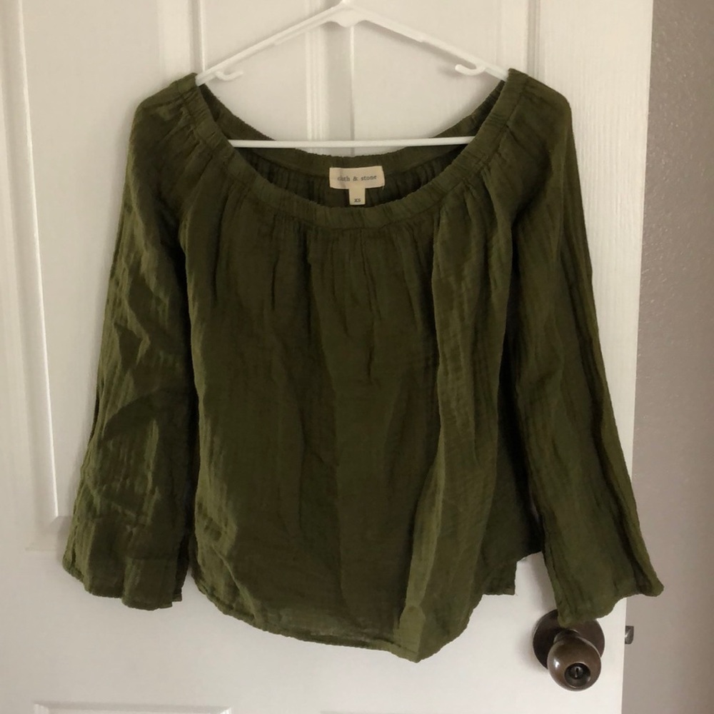 Anthropologie off the shoulder top
